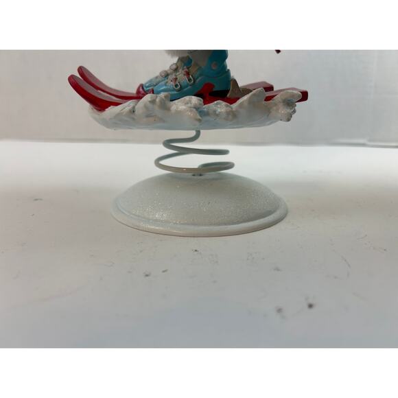 Vintage KSA Fabriché Skiing Santa Figurine Powder Hound Christmas Decor 12” - Picture 8 of 11